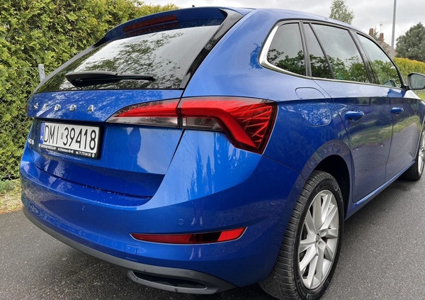 Skoda Scala cena 57500 przebieg: 164200, rok produkcji 2020 z Milicz małe 137